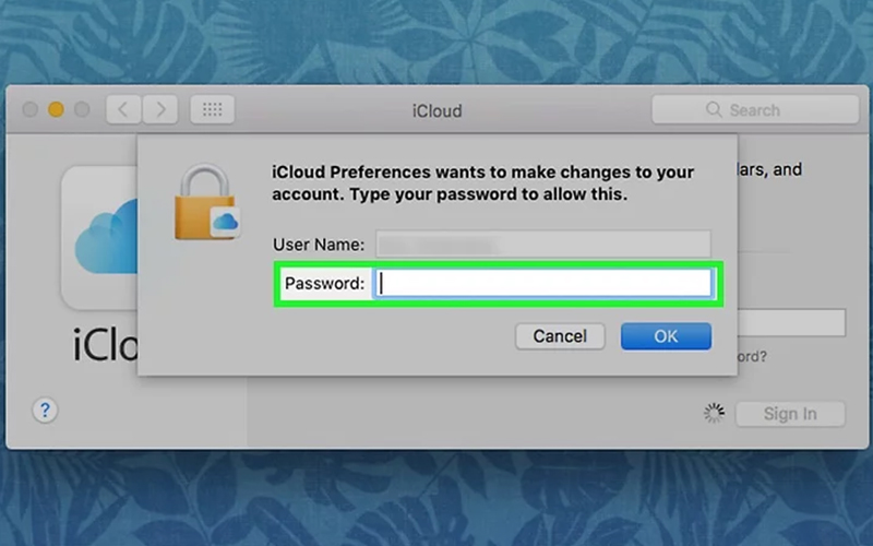 Cách đổi iCloud trên Macbook qua hệ thống bước 3